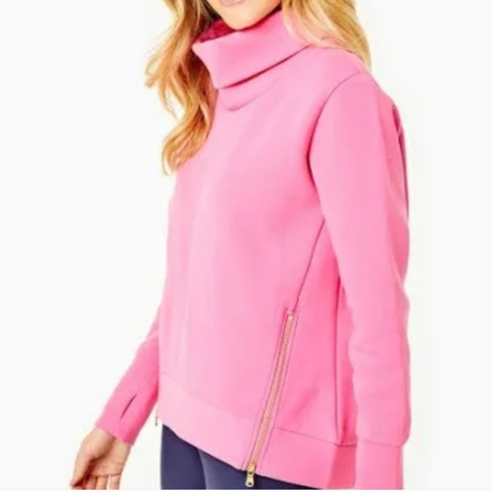 New Addison Bay Polished Double Knit Zip Everyday Pullover